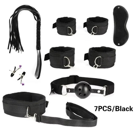 Leather BDSM Kit Handcuffs Sex Toys Games For Couples Body Harness Cuffs Bondage Straps Erotic Adult Sex Toys for Party Sexy