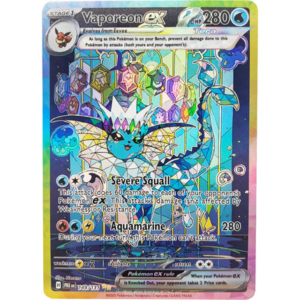Collection Cards EN Prismatic Evolutions Umbreon Espeon Sylveon DIY Self Made Single Card Classic Game Anime Card Gift Toy