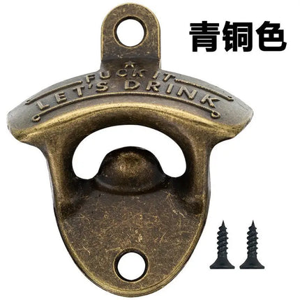 Alloy Wall Mount Beer Opener Kitchen Bar Bottle Opener