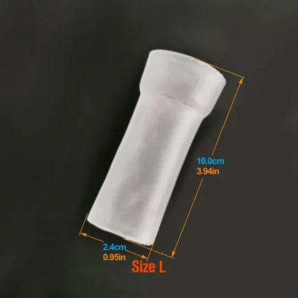 SM Penis Sleeve Extender Enlargement Silicone Glans Protector Cap Replacement Penis Pump Stretcher Clamping Accessories Sex Toys