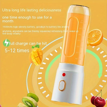 Portable mini blender for shakes and smoothies, USB rechargeable, personal handheld fresh juice blender