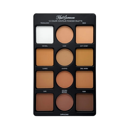 Contouring Makeup Palette for Beginners, 9 Colors Large Pro Contour Palette with Make Up Brush, Waterproof Long-Lasting Cosmetic