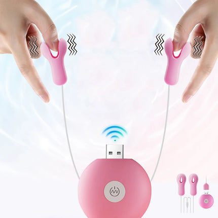 Sex Toy Electric Wearable Nipple Clip Vibrator Erotic Tease Nipple Breast Masturbator G-spot Massage Stimulator Female Adult Toy