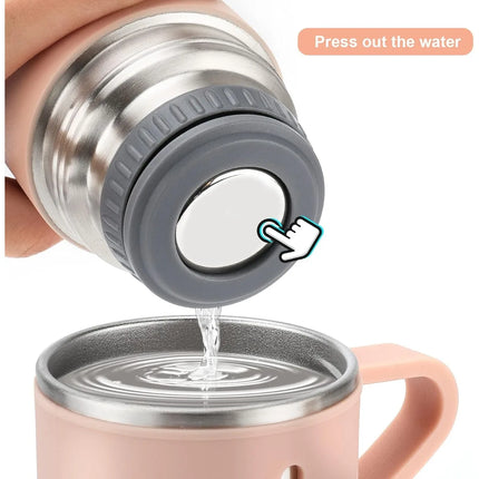 500ml/16.9oz Stainless Steel Thermo Vacuum Insulated Bottle with Cup for Coffee Hot Drink and Cold Drink Water Flask Set