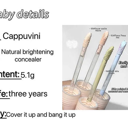 Liquid Brighten Concealer Stick Face Shadow Matte Powder Highlight Contour 3D Nose Shadow Cover Spots Dark Circles Makeup
