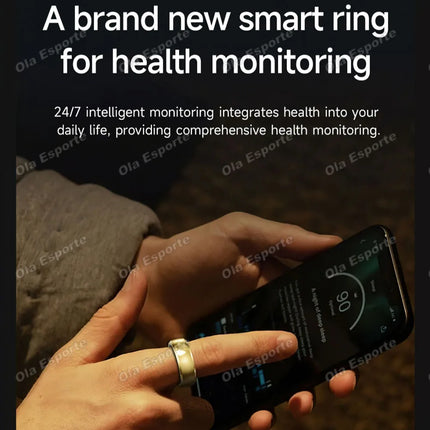 2026 New Smart Ring Information Vibration Reminder Heart Rate Sleep Monitoring For Men Women Football Style SmartRing Waterproof