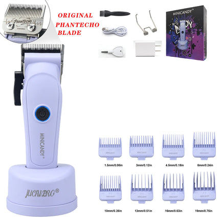 JUCAI MINICANDY JC06 Professional Hair Clipper DLC Blade 7200RPM Brushless Motor with Base Charger 3200mAh Hair Cutting Machine