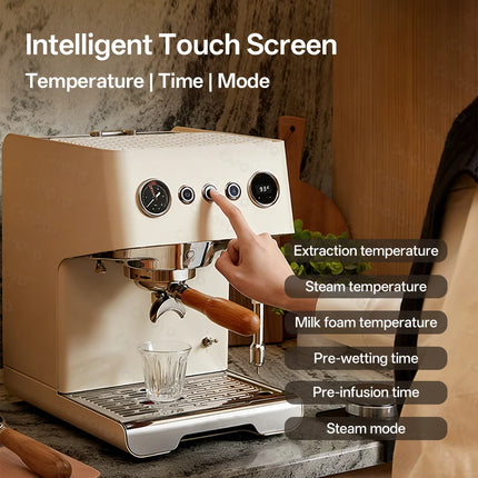 CAFOVO G3028A Semi-Automatic Espresso Machine OPV Adjustable Pressure Dual Pump Dual Boiler for Home Barista Cafe 220V