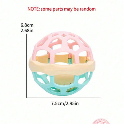 Baby Toys 0 12 Months Rotating Rattle Ball Grasping Activity Baby Development Toy Silicone Teether Baby Sensory Toys for Babies