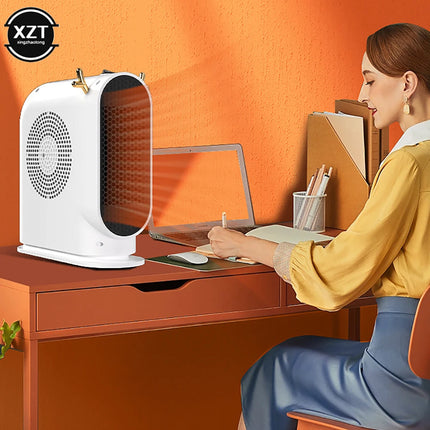 Desktop Electric Heater 500W Portable Home Electric Heater Intelligent Thermostat Fan Winter Electric Heater Heating Tools