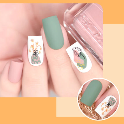 11ml Nail Stamping Polish Set Gold Silver Black White Nail Art Printing Varnish for Nail Stamp Plate Design Manicure Paint Oil