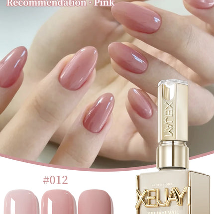 1Pc 15ML Milky White Pure Nail Polish Gel Nail Add Semi-Permanent Soak Off UV LED Construction Gel Varnish