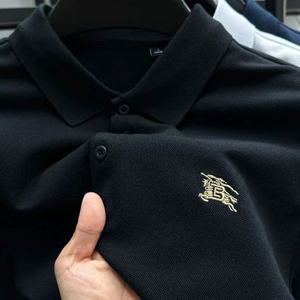 100% cotton short sleeve polo shirt, summer high-end fashion designer brand, warhorse embroidered T-shirt, casual Paul men's wear.