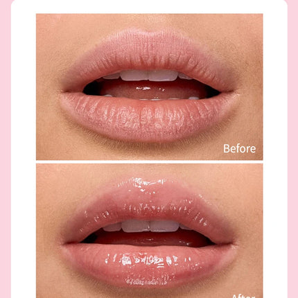 2PCS Lip Oil Lip Balm Set All-Day Long-Lasting Moisturizer Lip Care Plumps Lips Reduces Lip Lines Lipstick & Nourishment