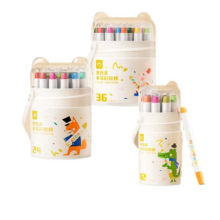 Jumbo Crayons for Toddlers Crayons Non Toxic Washable Oil Painting, Silky Large Crayons, Safe for Babies and Children Gifts