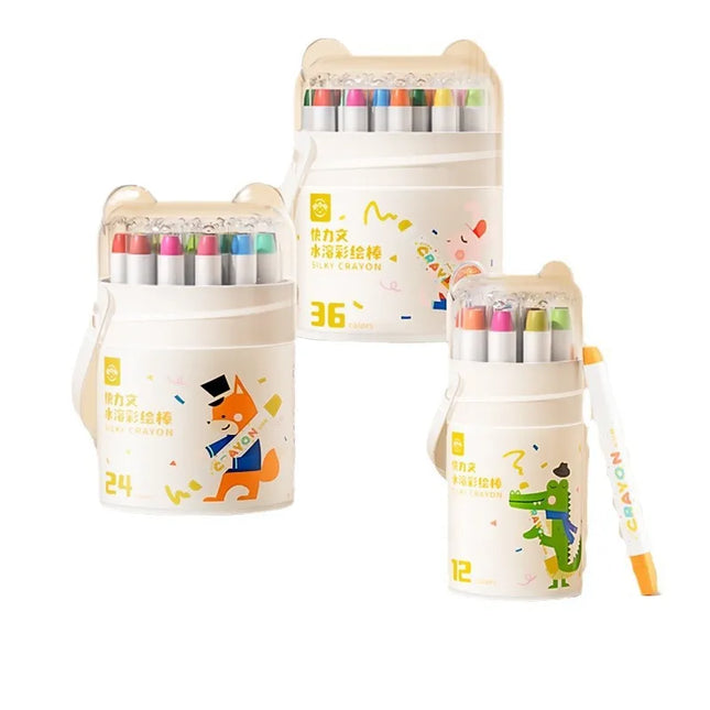 Jumbo Crayons for Toddlers Non-Toxic Washable Oil Pastel Crayons, Silky Large Crayons, Safe for Babies and Children Gifts