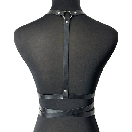 Fashion Belt Street Style Pu Leather Chest Harness Belt Punk Suspenders Decorative Waistband Gothic Clothing Accessories Women