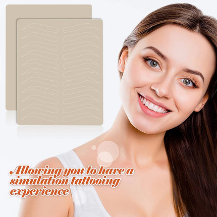 Microblading Eyebrow Tattoo Practice Skin Latex Fake Tattoo Skin Permanent Makeup Eyebrow Training Skin Tattoo Accessories