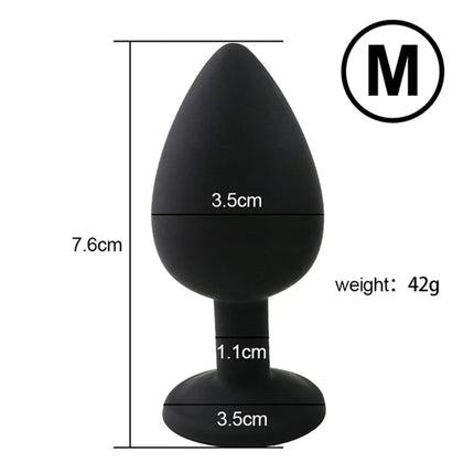 Beginner Friendly Silicone Anal Trainer Butt Plug Set S M L Non-Vibrating Prostate Stimulator for Men Women Gay Couples Toys
