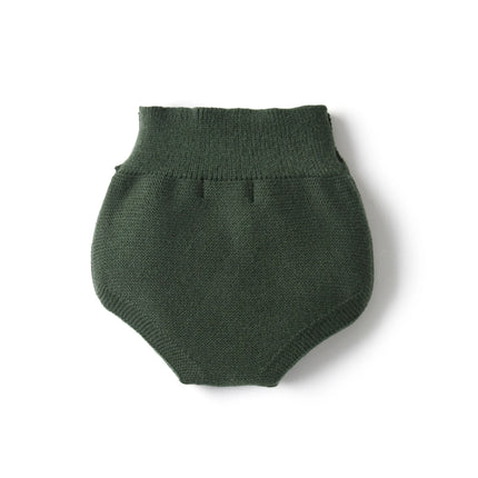 Baby Boy Solid Color Olive Panty Fashion Knitted Black Shorts High Quality Elasticity Newborn Autumn Winter Clothing For Party
