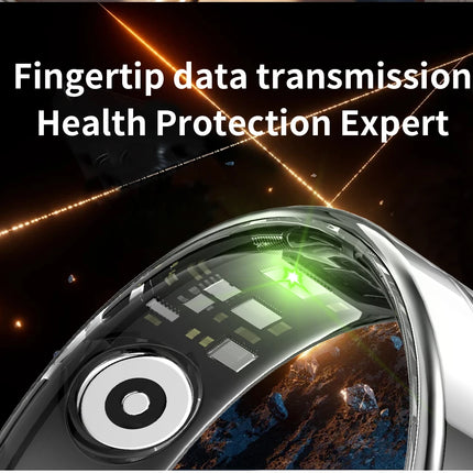 Qring R11 LED Display Ring Ladies Men's Stainless-steel Rings Oxygen Saturation Electronic Praise Heart Rate Waterproof 2025 New