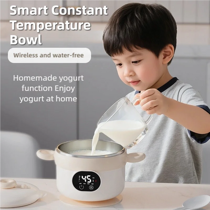 470ml Smart Insulated Bowl for Kids Portable Picnic Milk/Food Warmer 3600mAh Stainless Steel Heating Insulated Lunch Box