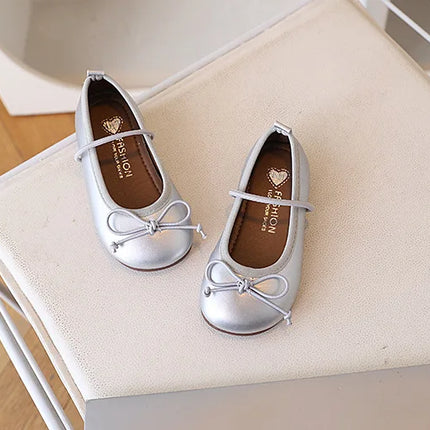 Children Flats Spring Summer Autumn Kids Shoes Girls Oxfords School Gold Silver Toddler Soft Pu Leather Shoes For Girl