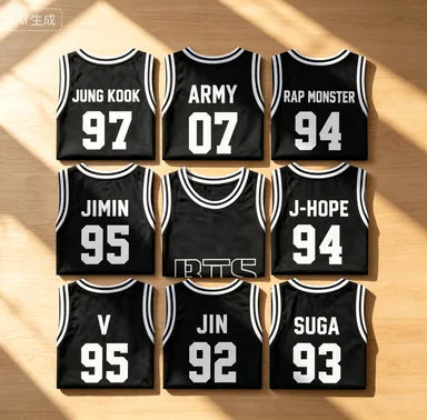 2026 New Concert K-pop Idol Surrounding Basketball Vest BTS Entertainment Concert Fans Commemoration for Men and Women Jersey