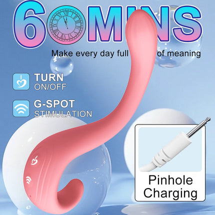 Flexible Curved Vibrator 10 Vibrating Modes Clitoris Stimulator Anal Plug Dildo Vagina Massager Sex Toy for Women Adult Pleasure