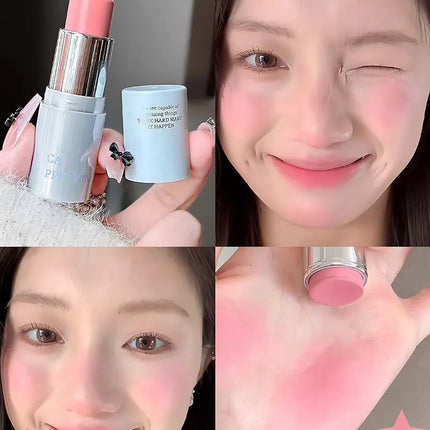 Smooth Blush Stick Expansive Color Natural Long Lasting Matte Makeup Monochrome Creamy Rouge Face Lip Makeup Stick
