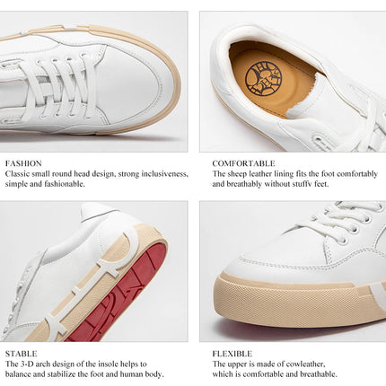 Men's Sneakers Casual Pu Leather Breathable Walking Flat Shoes for Men 2025New Male Tennis Sneaker Soft White  Shoes