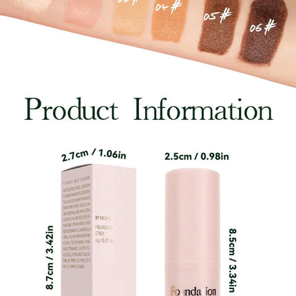 Facial Stick Foundation Full Coverage Dark Skin Foundation Makeup Lasting Oil-control Concealer Base Cream Matte Natural Primer