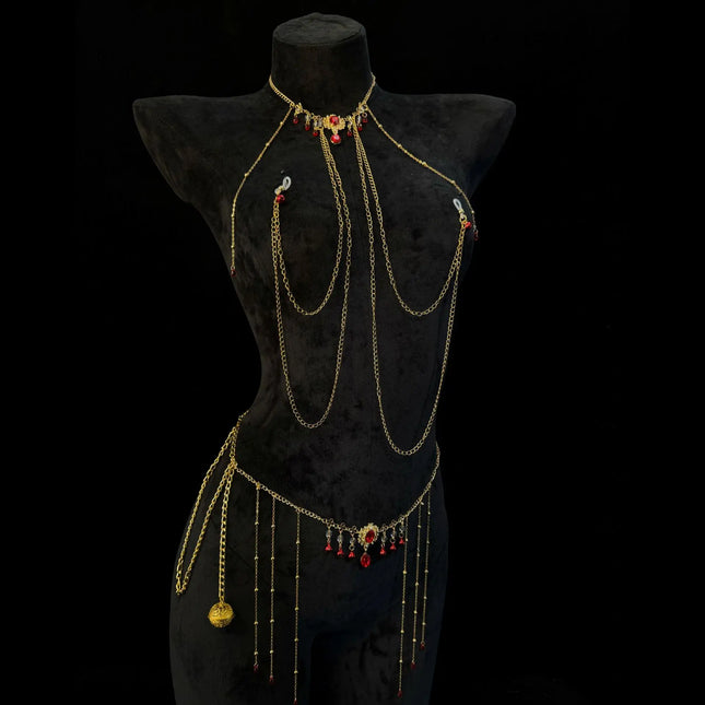 Metal Nipple Clamps Body Chain Women's Body Jewelry Massage Nipples SM Adult Toys Flirting Sex Toys Sextoy Product Clamps 18+
