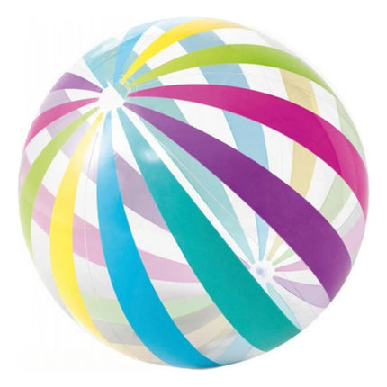 1pcs 15.35Inch/40CM Inflatable Beach Ball Colorful Striped Transparent Pool Toy for Water Play Summer Party Outdoor Beach Games