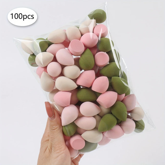 20/50/100PCS Mini Makeup Sponges - Latex-Free, Water-Activated Blenders for Foundation/BB Cream/Concealer, Precision Eye