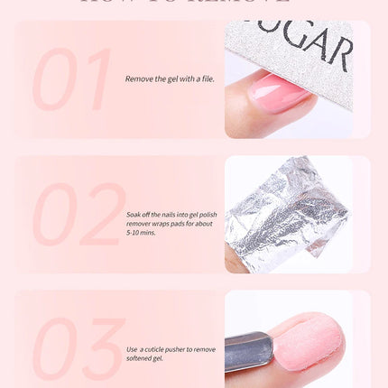 UR SUGAR 15ml 1-step Gel Polish 3 IN 1 Gel Nail Polish Pink Colors Nail Art Soak Off LED UV Gel Nail Varnishes For Nail DIY Arts