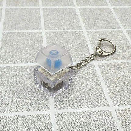 New Stress Anxiety Relief Keyboard Keychain Four Finger Button for Office Home Adults Kid Decompression Clicker Hot Gadget Gifts