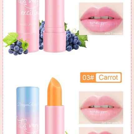 Women Lipstick Set 3pcs Moisturizing Long Lasting Non Transfer Warm Tone Lip Balm Nourishing Lip Color Collection