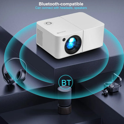 Full HD 4K Beam Projector HD300 Mini Portable 450 ANSI 5G WiFi E-Focus 3D Home Theater Bedroom LED 1080P Smart Video Projector