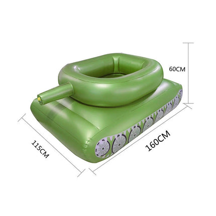 Big Size Summer Giant Tank With Watergun Inflatable Toys Floating Truck Pool Floats Water Spray Beach Party Games Adults Seats