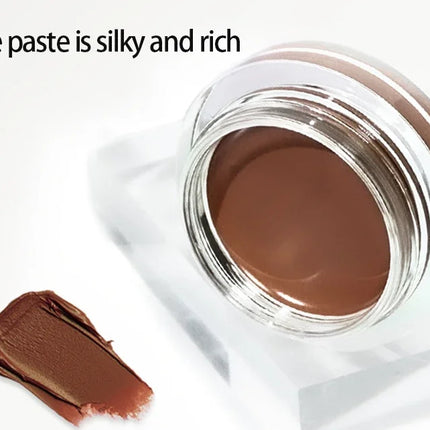 Black Brown Eyeliner Cream Waterproof Beauty Cosmetics Long Lasting Eyeliner Gel Eyeshadow Makeup Tools with Brush Set Eye Liner