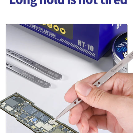 MECHANIC G-15 11 Fingerprint Flying Wire Anti-magnetic Tweezers Fine Clip Precision Components Mobile Phone Repair Hand Tools