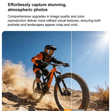 4K Ultra HD Action Camera 330° Face Tracking Gimbal Stabilizer 1.72 Inch Touch Screen 64MP Pocket Digital Camera WiFi Sports Cam