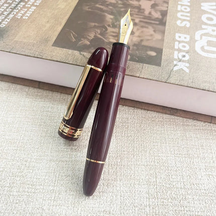 Wing Sung 630 Brief Fountain Pen Iraurita Nib 0.5~0.7mm Nib Piston Resin Gold Clip Pen Stationery Business Gifts Writing