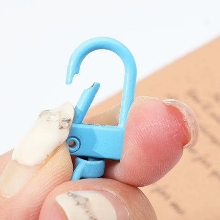 Lobster Clasp Spring Buckle Keychain with Chains Colorful Keyrings for DIY Jewelry Making Carabiner Key Ring Hooks Bags Buckle