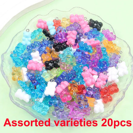 6/20/42pcs Multi-color Bear,milk Tea Cup Shaped Pendant,jewelry Making Kit,DIY Bracelet,earring,Christmas,Valentine's Day Gifts