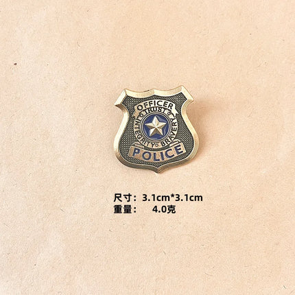 Zootopia Pin Judy Rabbit Police Metal Badge Cosplay Cute Brooch Children Anime Cartoon Badge Accessory Jewelry Birthday Gifts