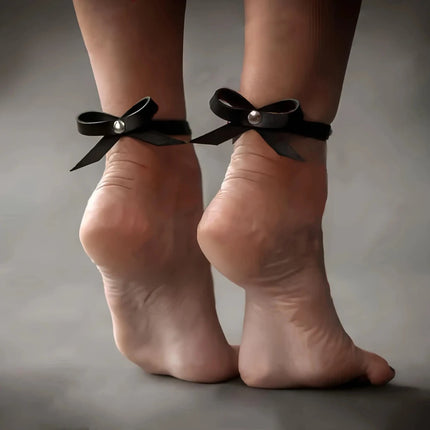 Women PU Leather Ankle Strap Fashion Street Style Fetish Ankle Strap Gothic Bdsm Bondage Anklet Nightclub Erotic Accessories