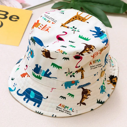 Baby Boy Girl Hat Cap for Children Kids Toddlers Panama Bucket Fishing Floppy Sun Hat Boys Girls Cartoon Fashion 6M-10 Years