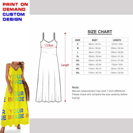 Custom Dress Print On Demand Party Sexy Girls Cartoon Image Design Women Uniforms Matching Clothes Customized DIY Dropshipping